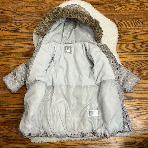 Gap Little Girl Coldcontrol Max Long Puffer Jacket Sz 4 - Picture 3 of 8